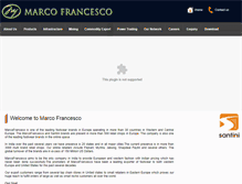 Tablet Screenshot of marcofrancesco.com